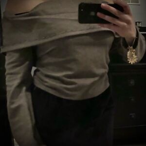 Ashes of Fall Off the Shoulder Sweater Top
